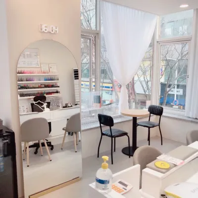 안산 상가인테리어 - 고잔동 네일아트샵 인테리어, 감성적인 무드 완성!